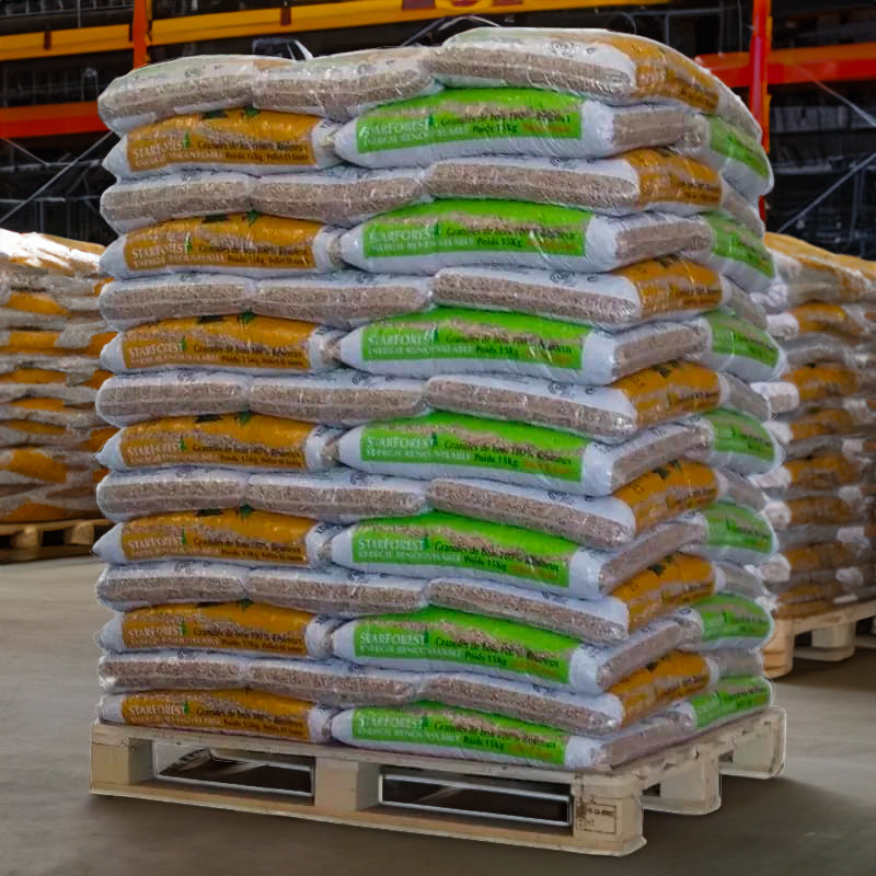 Starforest Holzpellets - Tavolozza con 70 sacchi da 15 kg