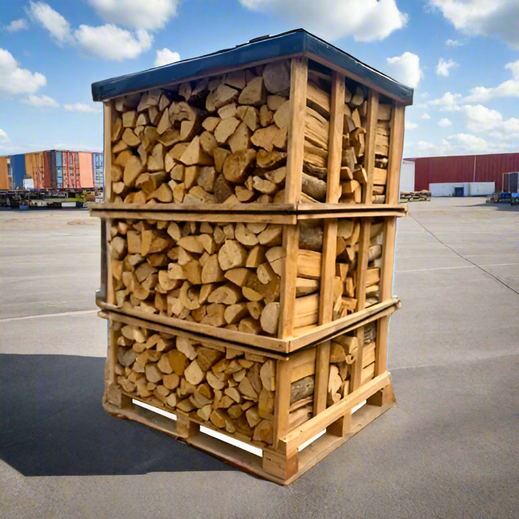 Tronchi di legna da ardere secca da 33 cm su un pallet (2,9 metri cubi)