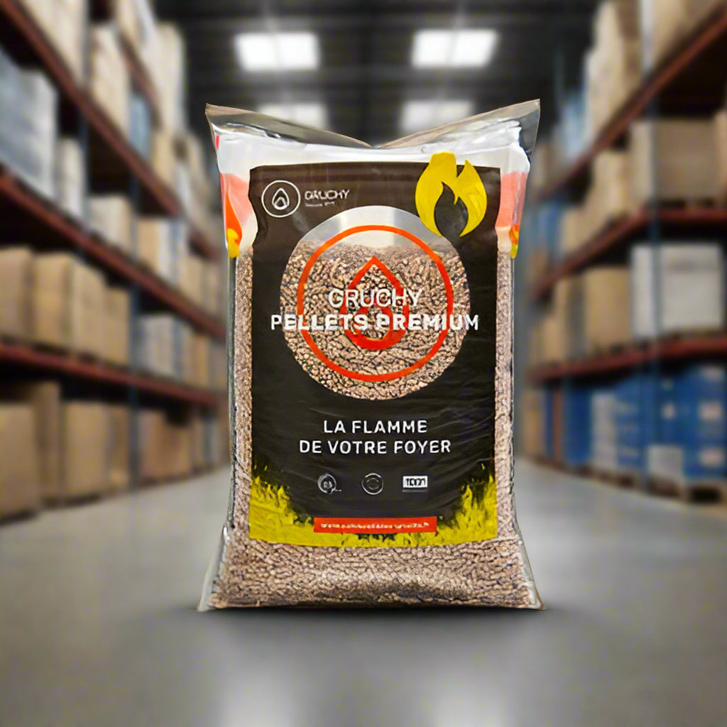 Pellet di legno Gruchy Premium - 66 sacchi da 15 kg ciascuno