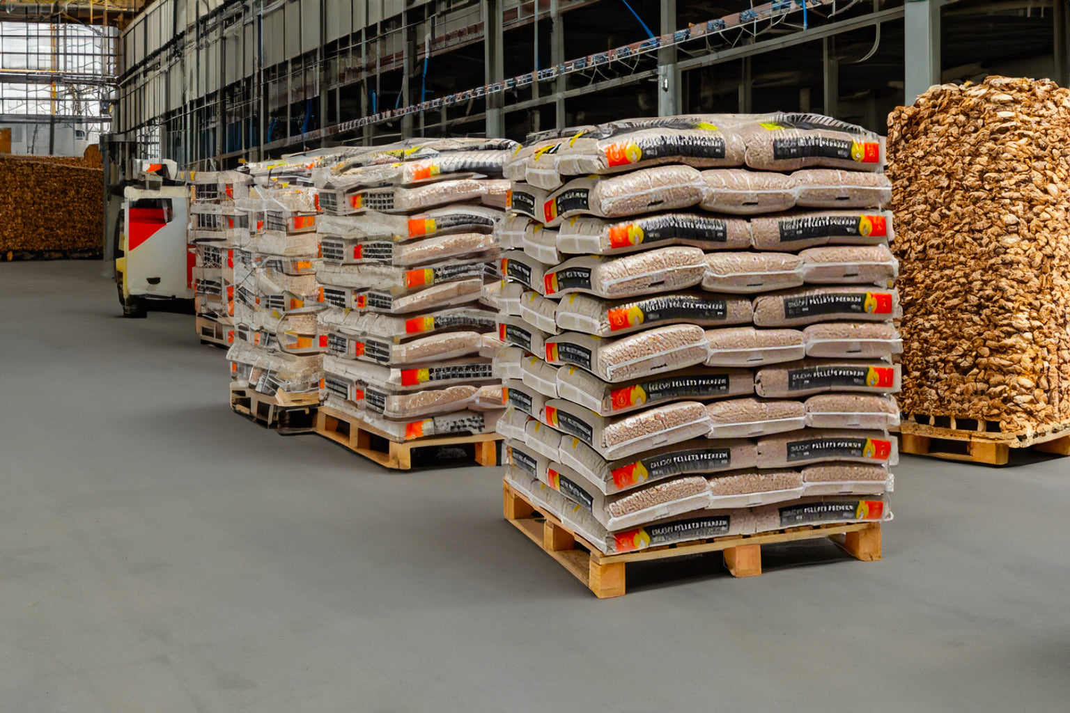 Pellet di legno Gruchy Premium - 66 sacchi da 15 kg ciascuno