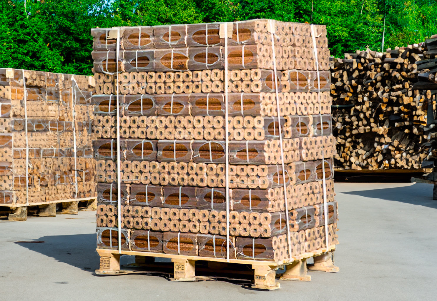 Bricchette Pini Kay in 96 sacchi da 10 kg ciascuno